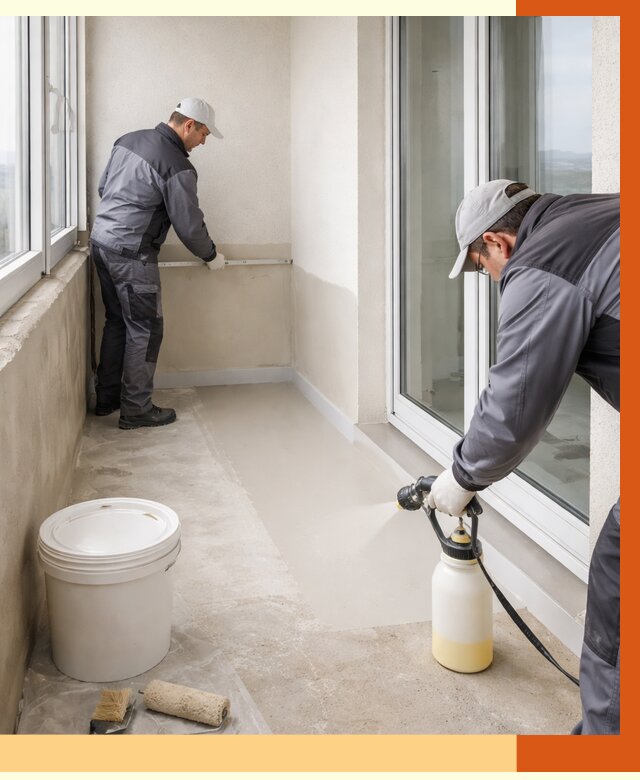 Утепление балкона жидкой теплоизоляцией в Батайске от 5820 руб./м2 | ТепломастерБтс