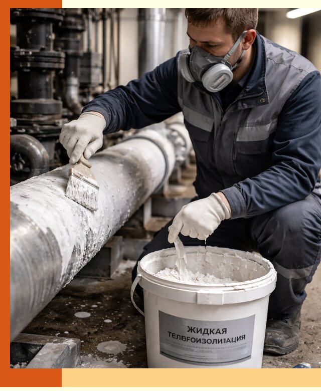 Утепление оборудования жидкой теплоизоляцией в Батайске