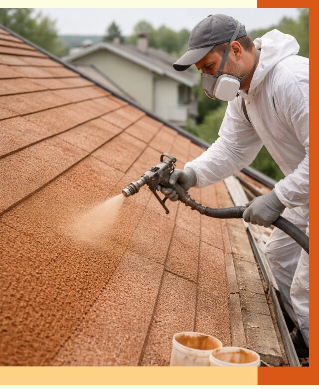 Утепление кровли жидкой пробкой в Батайске от 2733 руб./м² под ключ | ТепломастерБтс