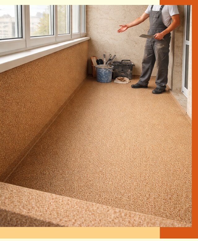 Утепление балкона жидкой пробкой в Батайске от 3694 руб/м² под ключ | ТепломастерБтс