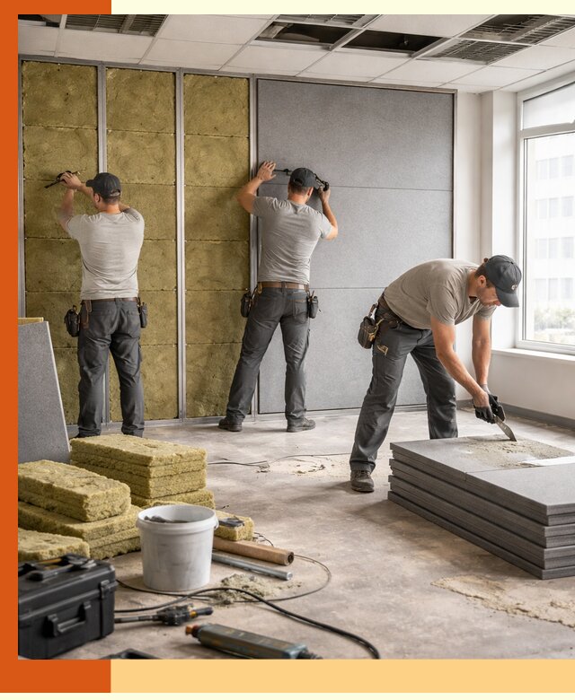 Профессиональная шумоизоляция офисов в Батайске для комфорта сотрудников