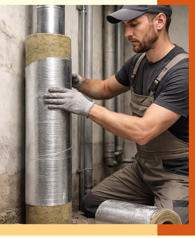 Шумоизоляция труб в Батайске от 1215 руб. — шумоподавление и звукоизоляция труб | ТепломастерБтс