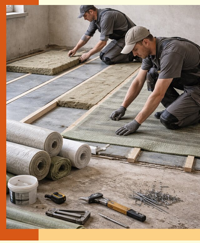 Шумоизоляция пола в Батайске — профессиональная звукоизоляция помещений