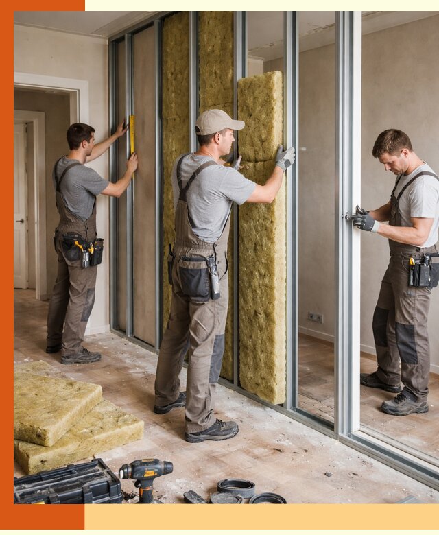 Шумоизоляция межкомнатных перегородок в Батайске эффективно и надёжно