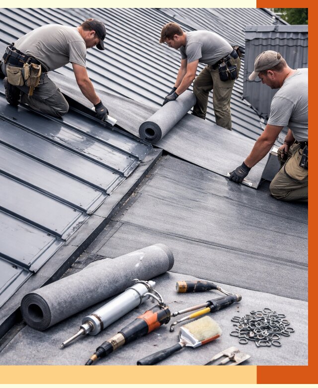 Гидроизоляция металлической кровли полимочевиной в Батайске от 8603 руб. | ТепломастерБтс