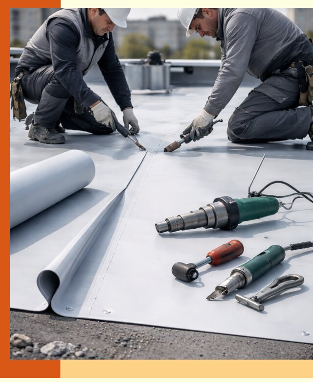 Гидроизоляция мембранной кровли в Батайске: монтаж и ремонт быстро
