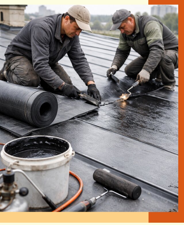 Гидроизоляция фальцевой кровли в Батайске от 7591 руб. под ключ | ТепломастерБтс