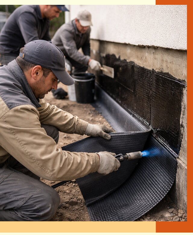 Гидроизоляция цоколя и отмостки в Батайске от 8603 руб. — ТепломастерБтс