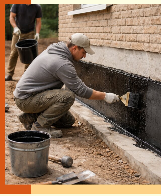 Гидроизоляция цоколя домов и зданий в Батайске эффективными методами