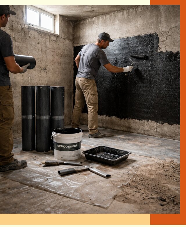 Гидроизоляция подвала в Батайске от 3542 руб. под ключ | Профессионально — ТепломастерБтс