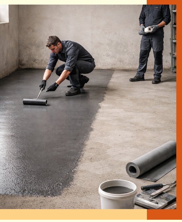 Гидроизоляция гаражного пола в Батайске от 3542 руб./м² — ТепломастерБтс профессионально