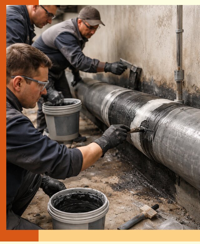 Гидроизоляция труб в Батайске — защита и герметизация коммуникаций