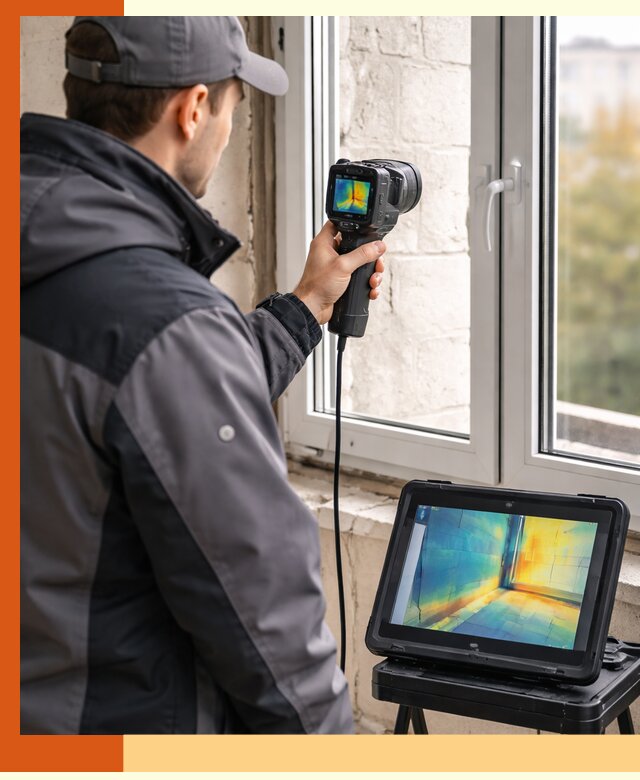 Тепловизионное обследование дома в Батайске для выявления утечек тепла