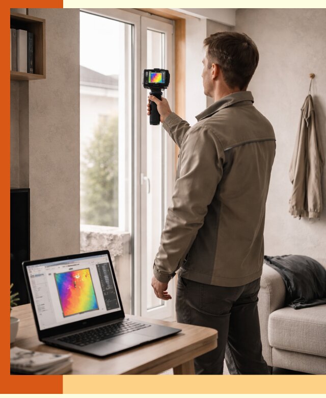 Тепловизионное обследование квартиры в Батайске для поиска утечек тепла