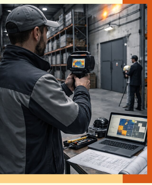 Тепловизионное обследование склада в Батайске от 6579 руб. | ТепломастерБтс