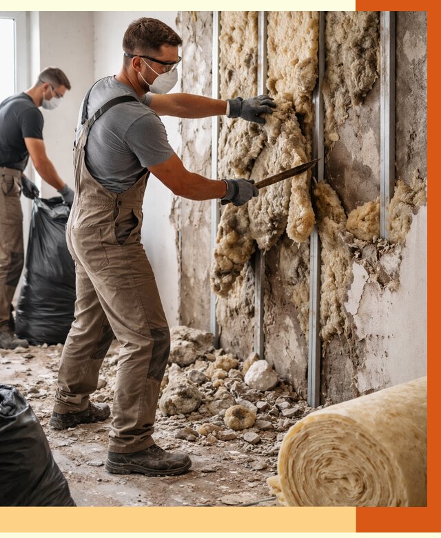 Демонтаж старого утеплителя в Батайске от 3542 руб. — работы под ключ | ТепломастерБтс