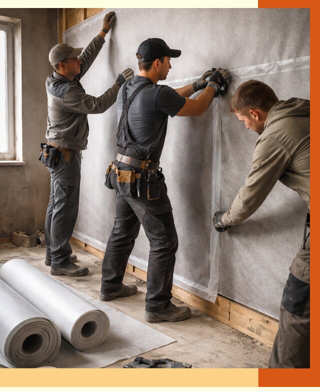 Монтаж ветроизоляции в Батайске от 4554 руб./м2 — профессионально | ТепломастерБтс