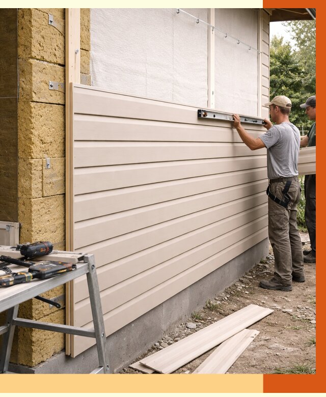 Монтаж сайдинга после утепления в Батайске от 1872 руб. — обшивка и облицовка | ТепломастерБтс