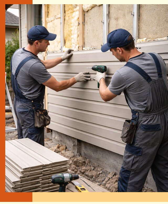 Монтаж сайдинга после утепления в Батайске качественно и надежно